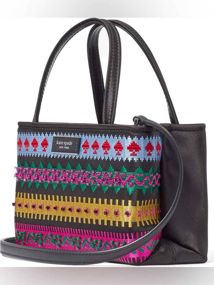 Kate Spade Sam Icon Carnival Fairisle Embroidered Crossbody Bag